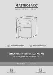 Gastroback 42583 Instruction Manual