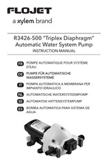Xylem FLOJET R3426-500 Instruction Manual