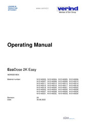 DÖRR verind EcoDose 2K Easy Operating Manual