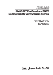 JRC JUE-250 - Operation Manual