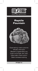 Exo Terra Reptile Fountain Operating Instructions Manual