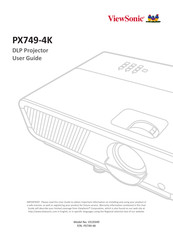 ViewSonic PX749-4K User Manual