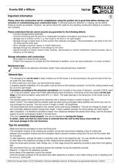 Skan Holz Kumla 760749 Manual