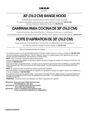 IKEA LBZ8C Installation Instructions And Use & Care Manual