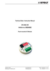 ISYGLT 80024002 Technical Data/Instruction Manual