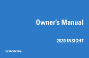 Honda Insight 2020 Owner's Manual