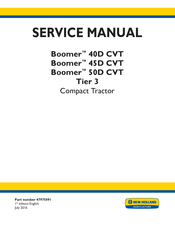 New Holland Boomer 40D CVT Tier 3 Service Manual