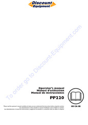 Discount Equipment PP220 Operator's Manual