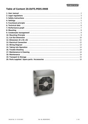 fuhrmeister 20.OUTS.PE05.0908 Manual
