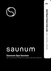Saunum Spa Session Instructions For Use And Installation