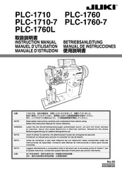 JUKI PLC-1760-7 Instruction Manual