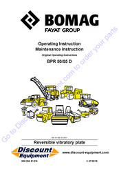 Fayat BOMAG BPR 50/55 D Operating	 Instruction