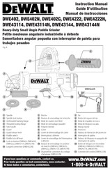 DeWalt DWE4222 Instruction Manual