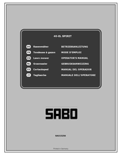 Sabo SAU15256 Operator's Manual