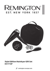 Remington Style Edition Hairdryer Gift Set Manual