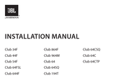 Harman JBL Club 34F Installation Manual