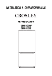 Crosley CBMH1873AS Installation & Operation Manual