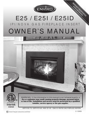 Enviro E25ID Owner's Manual