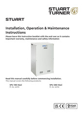 Stuart Turner SPU 180 Maxi Installation, Operation & Maintenance Instructions Manual