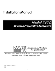 Harvest TEC 747C Installation Manual