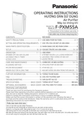 Panasonic F-PXM55A Operating Instructions Manual