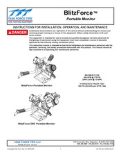 Task Force Tips BlitzForce XXLP112A Instructions For Installation, Operation And Maintenance