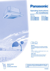 Panasonic CS-S12MB4ZW Operating Instructions Manual