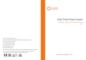Ginlong SOLIS S5-GC36K-LV Installation And Operation Manual