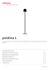 Zafferano poldina L Instructions For Use Manual