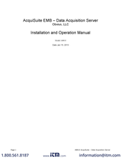 Obvius AcquiSuite A8810 Installation And Operation Manual