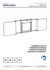 Thomas Regout BalanceBox Winx-4b Installation Manual