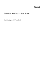 Lenovo ThinkPad X1 Carbon 20A8 User Manual