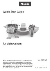 Miele G 5000 SCU BRWS Quick Start Manual