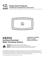 Koala Kare KB300-05-EN Installation & Operation Instructions