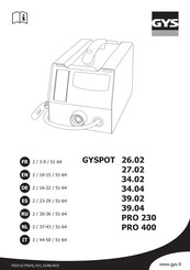 GYS Gyspot Pro 400 Manual