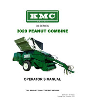 KMC Controls 3020 Operator's Manual
