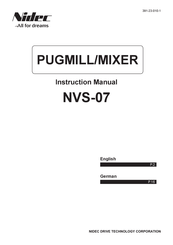 Nidec NVS-07 Instruction Manual