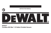 DeWalt DCV517M1 Instruction Manual