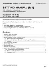 Fujitsu UTY-TFSXJ4 Setting Manual