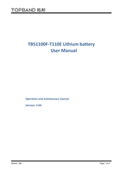 Topband TB51100F-T110E User Manual