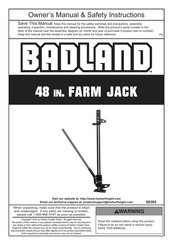 Harbor Freight Tools BADLAND 58395 Owner's Manual & Safety Instructions