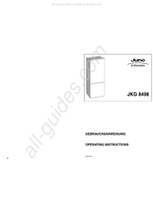 Electrolux JUNO JKG 8498 Operating Instructions Manual