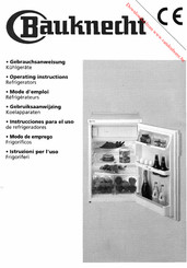 Bauknecht KDMG Operating Instructions Manual