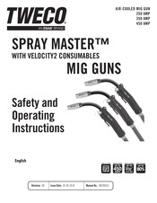 ESAB TWECO SPRAY MASTER V450 Safety And Operating Instructions Manual