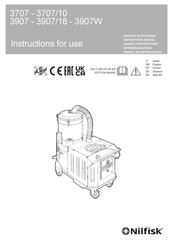 Nilfisk-Advance 3707 Instruction Manual