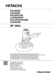 Hitachi Koki SP 18SA Handling Instructions Manual