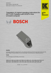 Bosch KB129 FD FW Series Manual