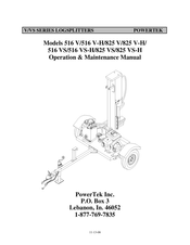 PowerTek V/516 Operation & Maintenance Manual
