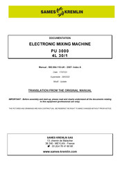 SAMES KREMLIN PU3000 4L 30/1 Translation From The Original Manual