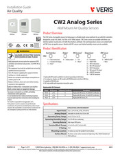 Veris CW2 Series Installation Manual